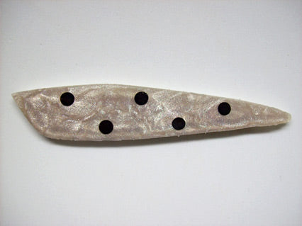 Pearly silver Rocket with black spots